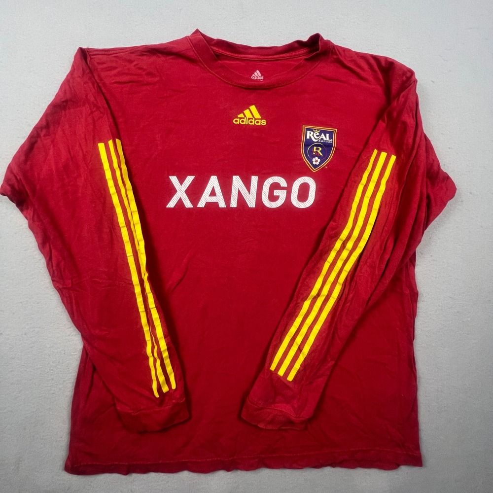 Adidas Real Salt Lake Shirt Mens L SPAIN Colors MLS Soccer Xango Gorpcore VTG